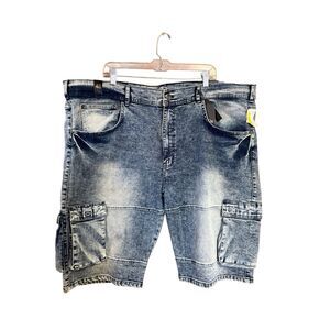 GS-115 Premium Denim Mens Cargo Shorts 48/13 NWT